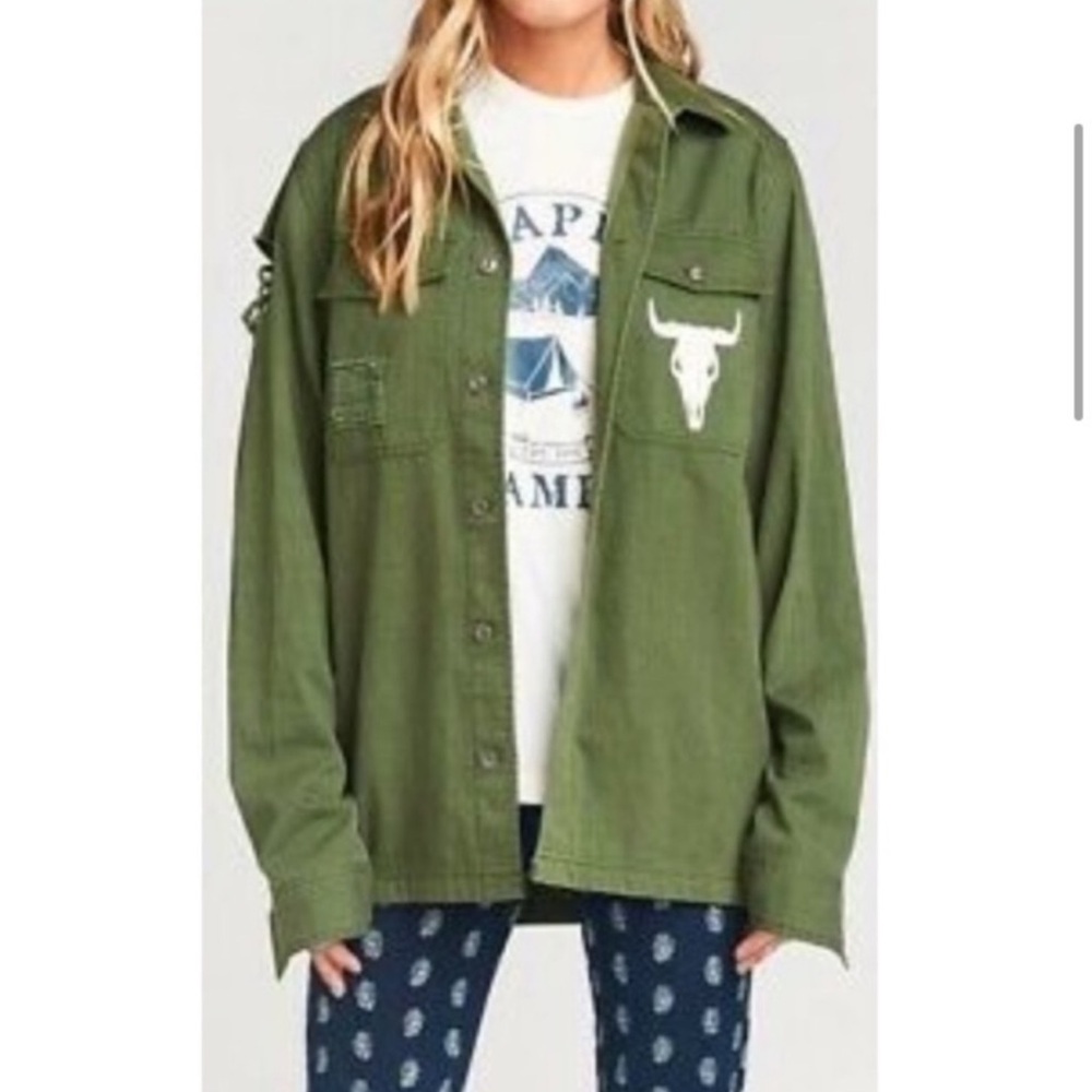 Show Me Your Mumu Army Jacket Olive Bull